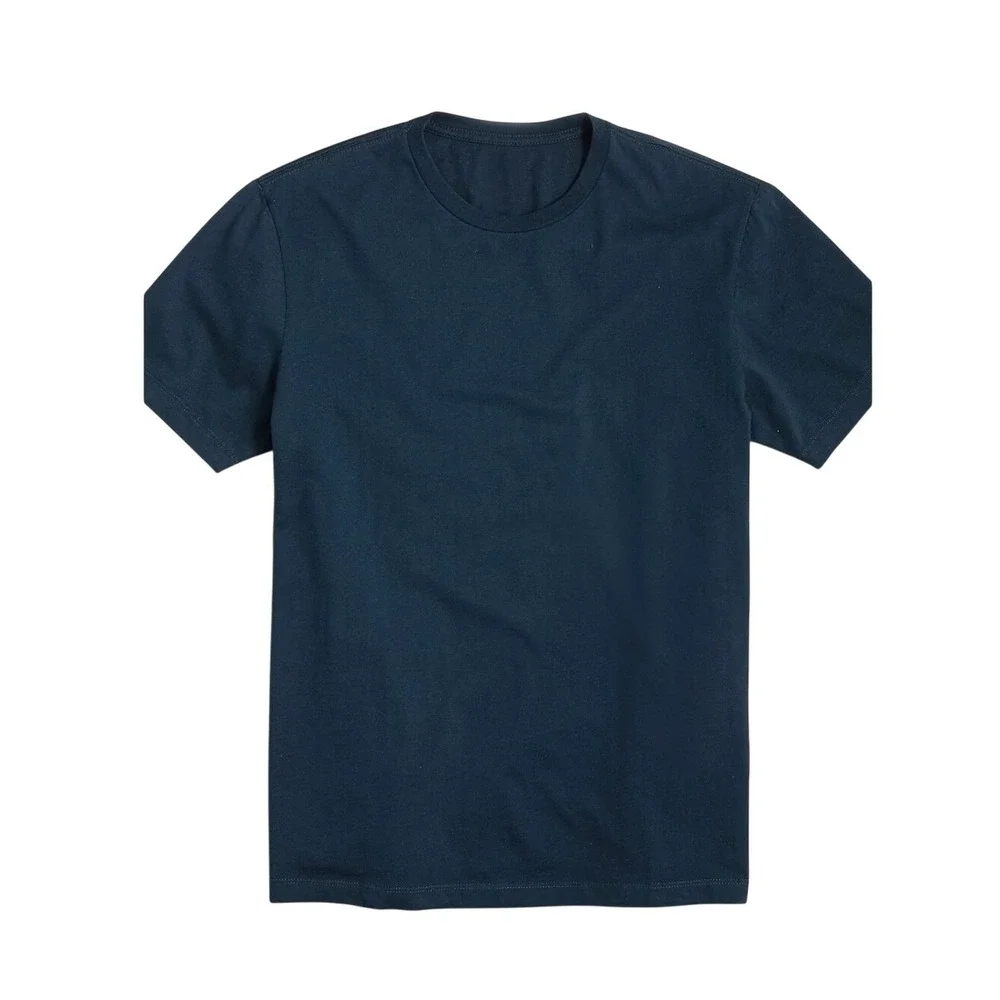 J Crew Washed Tee Vintage Navy 100% Cotton Knit Short Sleeve Crewneck S